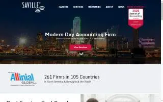 Saville CPAs & Advisors website