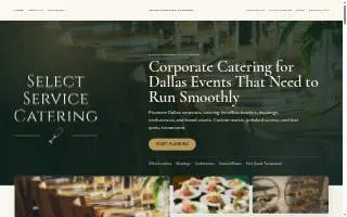 Select Service Catering website