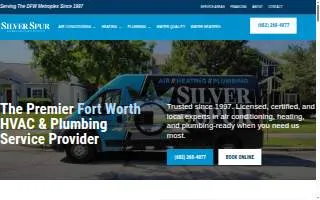 Silver Spur Air, Heating, & Plumbing of Dallas website