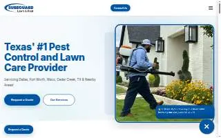 Sureguard Lawn & Pest of Dallas website