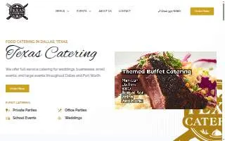 Texas Catering website