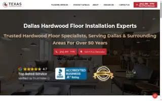 Texas Hardwood Flooring of Dallas website