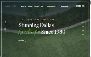 Texas Oasis Landscape & Drainage of Dallas website