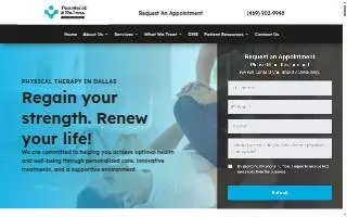 TheraRehab and Wellness website