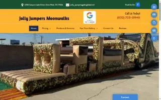 Jolly Jumpers Moonwalks website