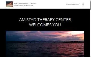 Amistad Therapy Center website