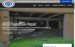 ACCO Foundation Repair website