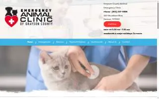 Grayson County Animal Emergency Clinic of Denison website