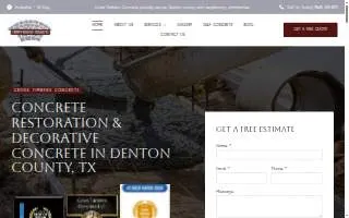 Cross Timbers Concrete LLC website