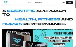 Fitness Factory Denton website