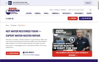 Roto-Rooter Plumbing & Water Cleanup of Moody website