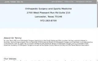 John Tenny MD PA website
