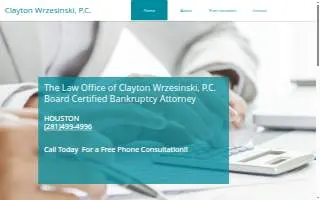 Bankruptcy Texas of Dickinson website