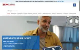 St. Elizabeth Urgent Care website