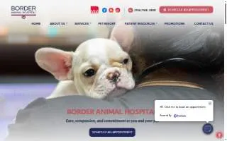 Border Animal Hospital website
