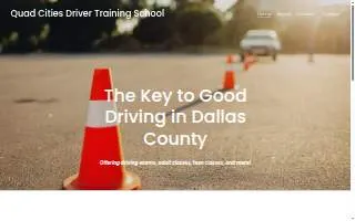 Quad Cities Driver Training School website