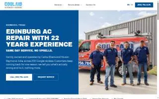 Cool Aid Air Conditioning website