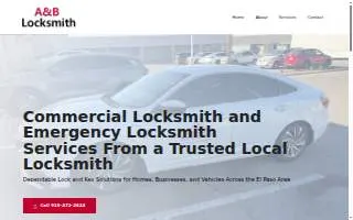 A&B Locksmith website