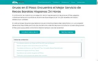 AAA Towing and Gruas el Paso website