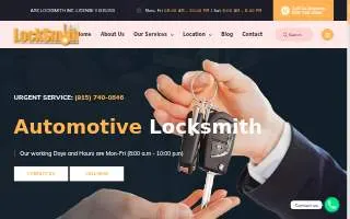 Ark Locksmith Inc. website