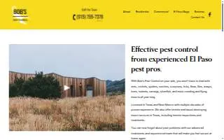 Bob's Pest Control of El Paso website