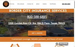 Border City Insurance Services website