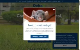 Delta Pest Control & Lawn Service website