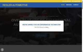 E & R Automotive website