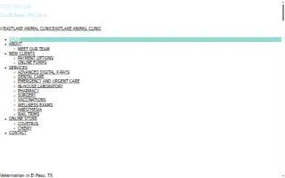Eastlake Animal Clinic website