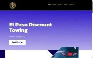 El Paso Discount Towing website