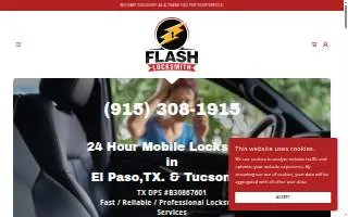 Flash Locksmith LLC website