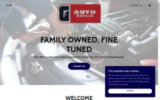 G Auto Repair website