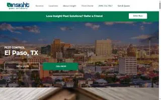 Insight Pest Solutions of El Paso website