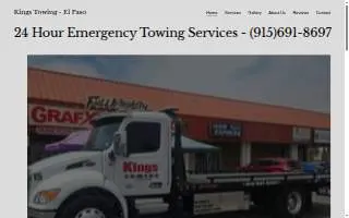 Kings Towing of El Paso website