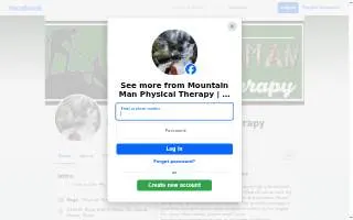 MOUNTAIN MAN Physical Therapy website