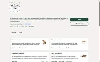 Mr Raton Pest Control website