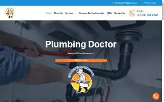 Plumbing Doctor of El Paso website