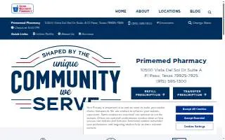 PrimeMed Pharmacy website