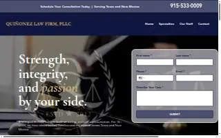 Quinonez Law Firm PLLC- EAST website
