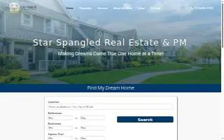 Star Spangled Real Estate website
