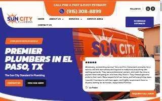 Sun City Plumbers website