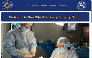 Sun City Veterinary Surgery Center website