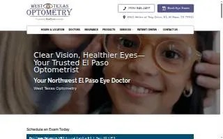 West Texas Optometry website