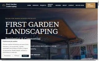 First Garden Landscaping website