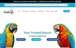 Dallas Parrots website