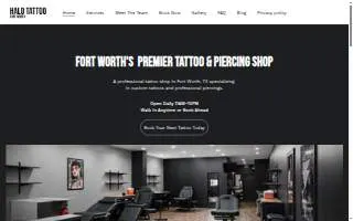 Halo Tattoo Fort Worth website