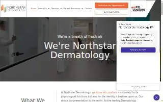 Northstar Dermatology of Forest Hill website