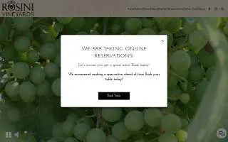 Rosini Vineyards of Forney website
