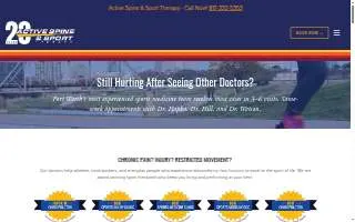 Active Spine & Sport Therapy website