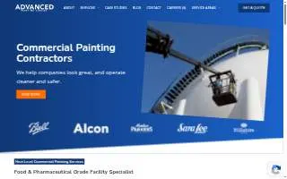 Advanced Painting Service of Fort Worth website